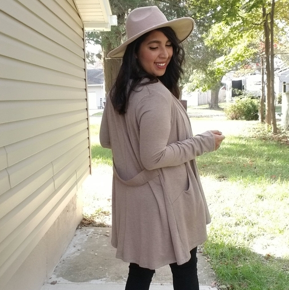 FLASHSALE⚡ULTRAMODERN DRAPE CARDIGAN IN BROWN - Picture 4 of 12